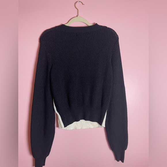Dee Elly Cutout Sweater | Black/Cream | Size Medium | Excellent Condition - Picture 3 of 8